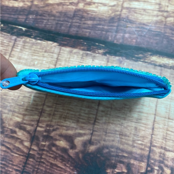 RELISTED Cowgirl Hat Turquoise Beaded Pouch Wallet Bag - Picture 4 of 5